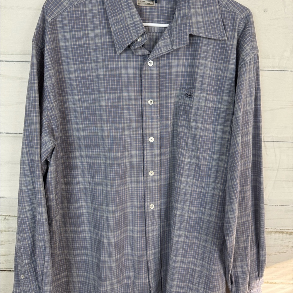 Southern Marsh Gray Plaid Button Down Shirt